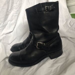 GUC Frye Black Engineer/Moto Boots 12R